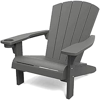 Keter 247060 Alpine Adirondack Garden Chair, Graphite Grey