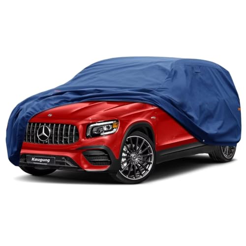 Image of Kaugung Heavy Duty SUV Cover Custom Fit for Mercedes Benz GLB GLB250 GLB35 (2019-2025),Waterproof SUV Car Cover with Anti-Theft Lock,Sun, Rain, Dust & Snow Protection.(USA Warehouse,Within 3-7 Days)