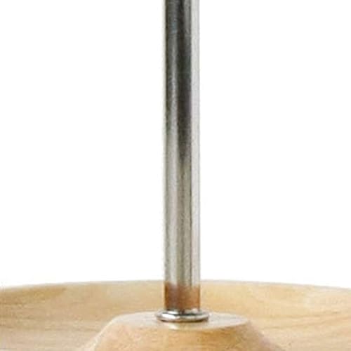 Vista 6 de Soporte de secado de decantador de vino con cabeza de silicona para evitar arañazos, estante desmontable con base de captura de goteo de madera