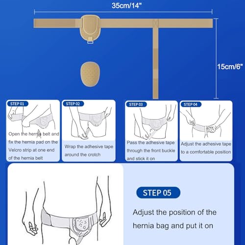 Faja para Hernia Inguinal Simple o Doble, Soporte para Hombres y Mujeres miniatura 7