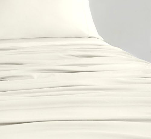 SHEEX Breezy Cooling Sheet Set with 2 Pillowcases, Breathable, Silky-Soft Fabric, Ivory, Queen