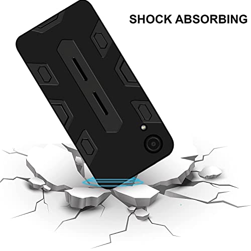 Image of VIDO Silicone Shockproof Armor Back Case Cover for Samsung Galaxy A03 Core, Black