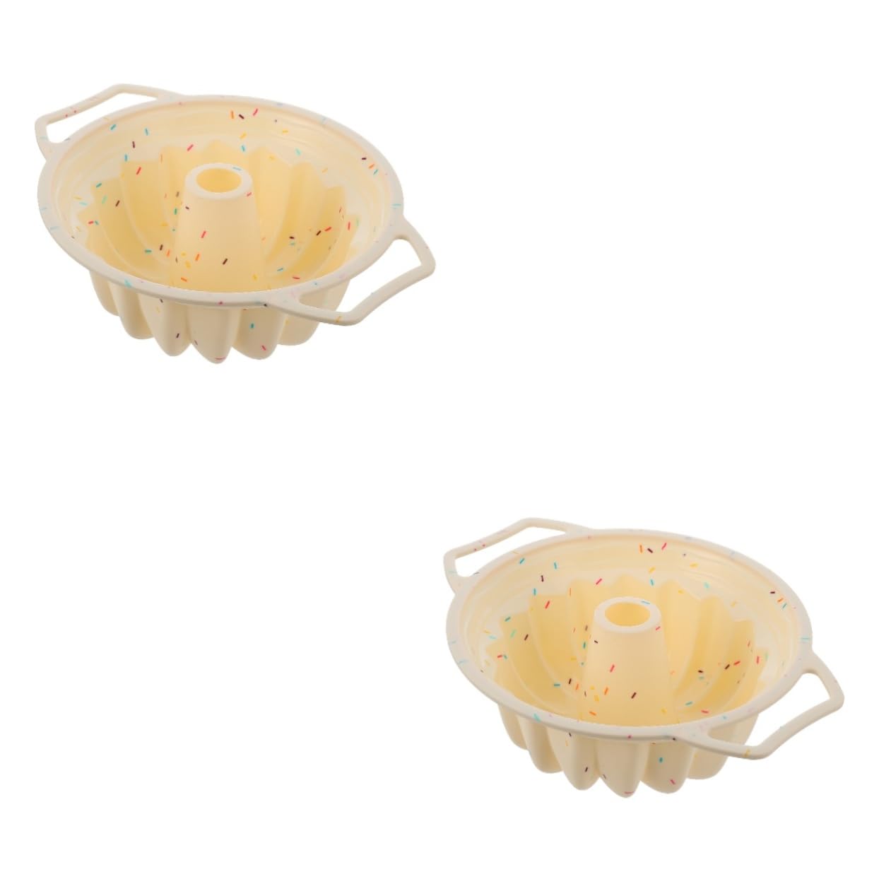 Cabilock 2 Piezas Molde de torta molde de pastel de bricolaje redondo tarta de queso molde muffins molde chocolate silicona suministros de cocina bandeja de hornear gel de sílice