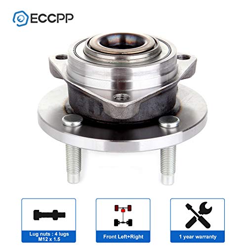 Eccpp 513205 Front Wheel Hub Bearing Assembly Fit For Chevrolet Cobalt Pontiac G5 Pontiac Pursuit 03 04 05 06 07 08 09 Saturn Ion Non Abs 2Pcs #TOP1
