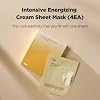 ISOI Intensive Energizing Cream Premium Sheet Mask for Skin Elasticity & Firmness, Infused with High-Moisturizing & Nourishing Firming Cream, Korean Face Mask (4EA)