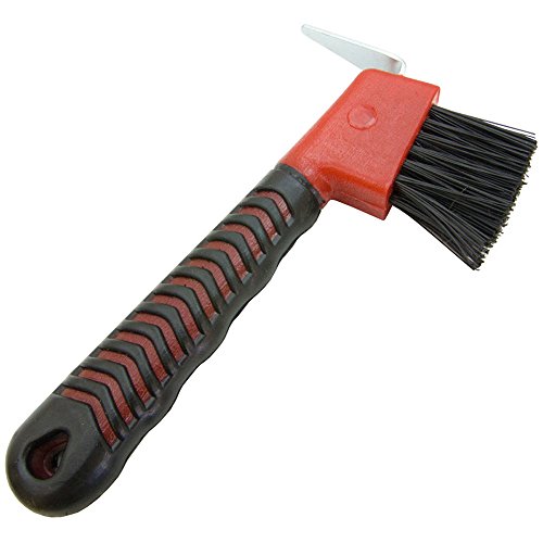Intrepid International Rubber Handle Hoof Pick w/Brush for Horses, Hoof Pick for Easy Horse Hoof Cleaning, Horse Grooming Supplies - image 2