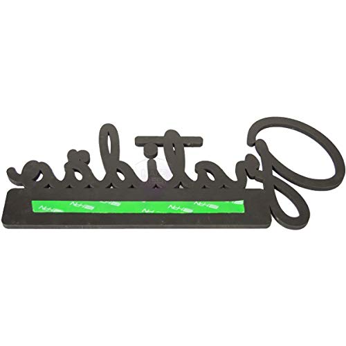 Porta Chaves Palavra Gratidão Preto enfeites decorativos