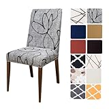 Kit 4 Capas Cadeira De Jantar Tecido Spandex Importado Elástico - Várias Estampas (Tulipa)