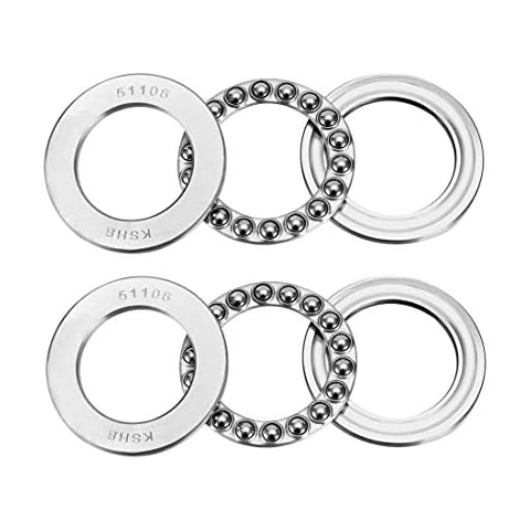 2uds Rodamientos de Empuje Bola Cromo Acero ABEC3 51106 Cover