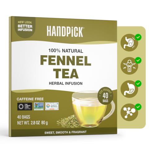 Image of HANDPICK Fennel Tea (40 Teabags) Authentic Indian Origin Natural Grown
