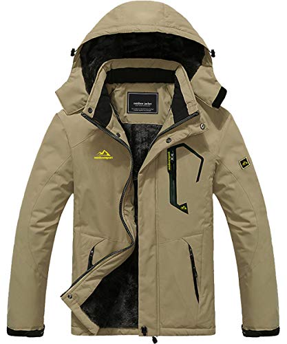 Winter Coats for Men Waterproof Jacket Windproof Jacket Sports Winter Jacket Fleece Skiing