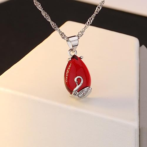 Collier en jade vert véritable et argent 925 haut de gamme