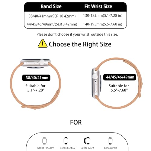 Image of Thin Silicone Band Compatible with Apple Watch 41mm 38mm 40mm 46mm 45mm 42mm 44mm, Slim Narrow Replacement Sport Strap Wristband for iWatch Series 11 10 9 8 7 6 5 4 SE Ultra 3 2 1 Women Men