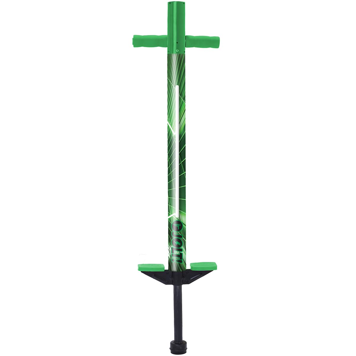 Flybar Glow Jolt Pogo Stick Kids Ages 6 and Up, 40 to 80 Pounds, Perfect for Beginners, Easy Grip Foam Handles, Anti-Slip Foot Pegs, Outdoor Toys for