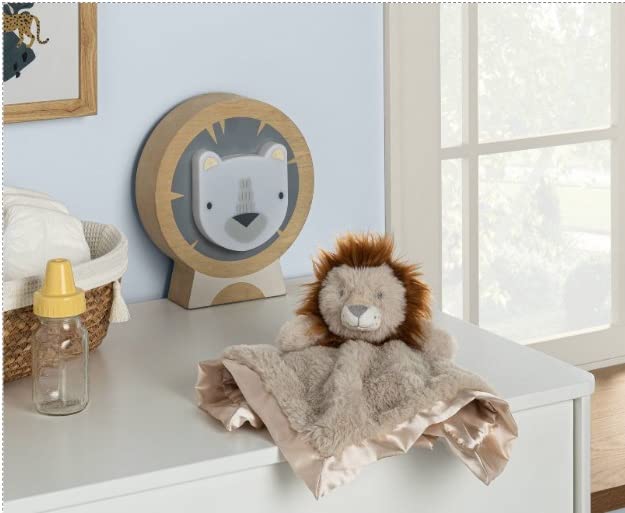 Image of Aqua Melody Cloud Island Small Security Blanket Lion [Tan]