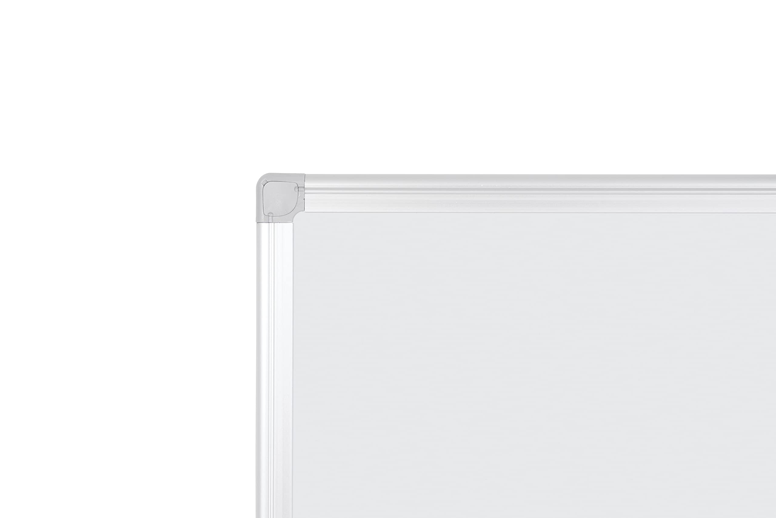 Bi-Office Earth - Tableau Blanc Magnétique Écologique, Surface Émaillé avec Cadre en Aluminium 120 x 90 cm