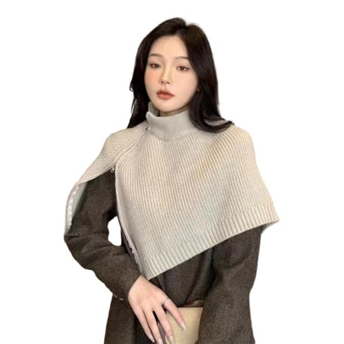 Elegant Knit Shawl Overlay Crocheted Turtleneck for Formal Occasions Wedding Bride Women Knitted Scarf Multipurpose2