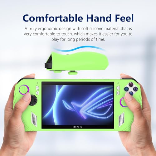 RAYA Silicone Protection Case Cover for ASUS ROG Ally Gaming Console | Shockproof & Dustproof case for ROG Ally Console (Green) - Image 5