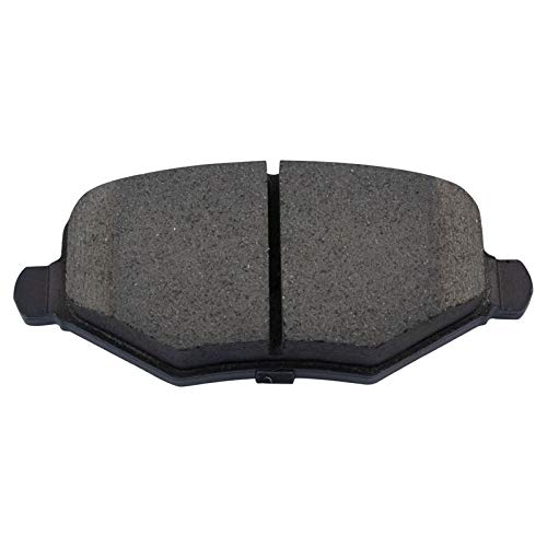 Image of TRQ Performance Rear Brake Pad and Rotor Set Ceramic Slotted Drilled Coated Rotors Calipers Compatible with 12-16 Chrysler Town and Country Grand Caravan 12-15 Ram Cargo Van 13-14 Volkswagen Routan