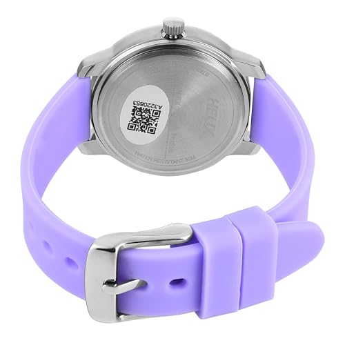 Image of Helix by Timex Analog Watch for Women with Purple Round Dial & Purple Silicone Strap Band Water Resistant Women's Wrist Watches - TW048HL15