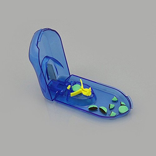 Healifty Pillensnijder, 2 stuks, blauw en transparant. - Image 8