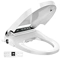 Elongated Smart Bidet Toilet Seat with Automatic Lid Opening – Heated Seat, Instant Hot Water & Dryer, Radar Sensor, Wireless Remote, Self-Cleaning Nozzles, Night Light & LED Display