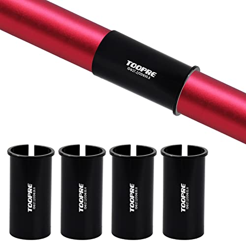 Fahrrad Sattelstütze 27.2-28.6/30.4/30.8/31.6 Rohr Adapter Sattelstütze Reduzierhülse Sattelstützenrohr Unterlegscheibe Distanzhülsen Reduzierhülse Shim Aluminiumlegierung Reduzierhülse für Rennrad
