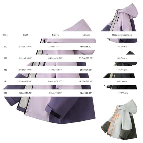 Veste enfant garçon imperméable blouson à capuche outdoor