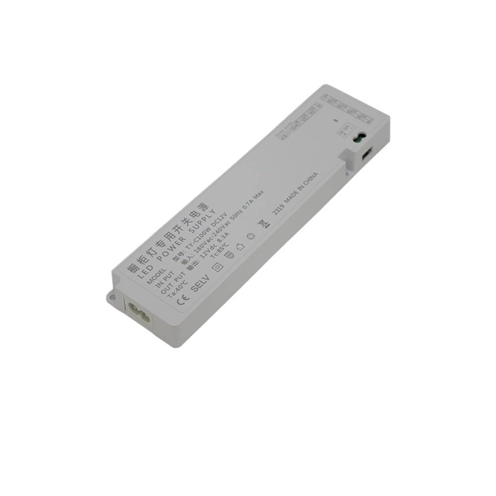 Alimentatore per illuminazione mobili Led220V | Ingresso: 220V; Uscita: 12V/24V; Caratteristiche: Ultra-sottile(12V-100W)