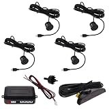 PENIKOKO Car Parking Sensor Kit mit Präzisionssensoren Echtzeit-sprachwarnung Einparkhilfe für Auto Rückfahrwarner Einfache Installation Sicherheitssystem für Präzises Parken