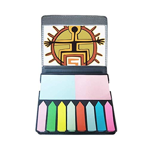 Marque-page autocollant totem solaire, index de livre mystique