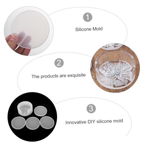 Moule à sous-verres silicone réutilisable avec support de rangement - 7