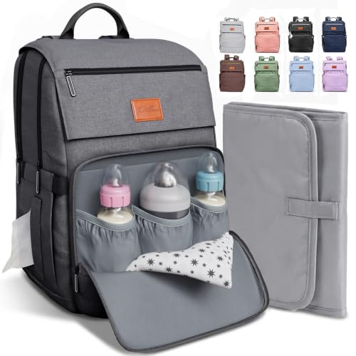 Pillani Baby Diaper Bag Backpack - Baby Bag for Girls & Boys, Large Waterproof Diaper Backpack...