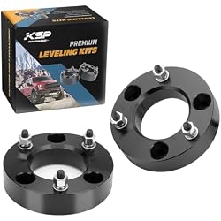 KSP 2-inch Leveling Kit for F150 (2004-2026) 2WD 4WD, Forged Aircraft Aluminum Front Lift Spacers, Compatible with Ford Expedition 03-18 & Lincoln Mark LT, Heavy Duty 12.9 Grade Bolts - 2