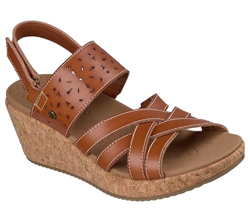 Skechers Skechers Women's ARCH FIT BEVERLEE 2.0 - NATURAL ERA, Laser cut detail with adjustable slingback, Luggage, 8.5M