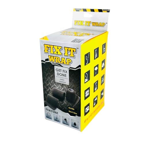 Fix It Wrap Repair Wrap | Strong Fiber Weld Fix | Fiberglass Repair Tape -2 Pack (4 INCH)