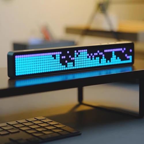 Reloj digital LED con visualización de fecha y espectro musical para estancias 3