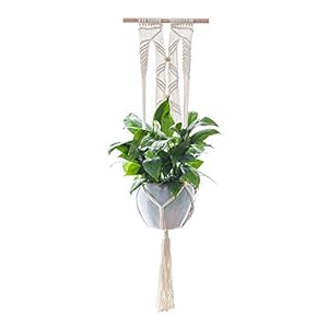 XCSSKG Plant Hanger, Macrame Plant Hanger Opknoping Planter Wall Art vintage-geïnspireerde 41inch