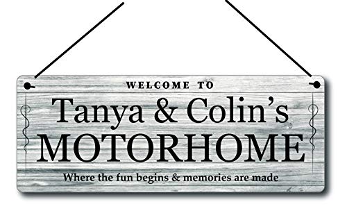 Maggie-mais Personalised Motorhome Sign Plaque Gifts,