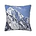 Housse De Coussin Montagnes, Neige, Hiver, Paysage, Taies d'oreiller Décoratives Coussin Canapé pour Canapé Maison Salon Chambre Décoration D'Intérieur, 45x45 cm