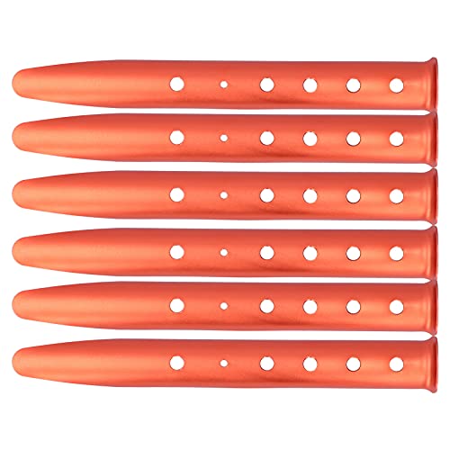 ZJchao Tent Stakes, Metal Tent Stakes Aluminum Alloy Metal with 6pcs for Camping