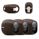 Taken Silicone Skins Compatible with Arlo PRO, Arlo PRO 2 Smart Security Home Camera, Silicone Skins Case Cover for Arlo PRO & Arlo PRO 2 Smart Security Wire-Free Cameras, 3 Pack, Brown