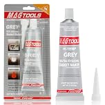 flintronic RTV Engine Sealant, 85ml Silicone Gasket Sealant, High Temperature Silicone Sealant, Oil Water Resistance Anti-Freeze Sealing for Automotive Motorbike Machine Equipment Repairing (Silver)