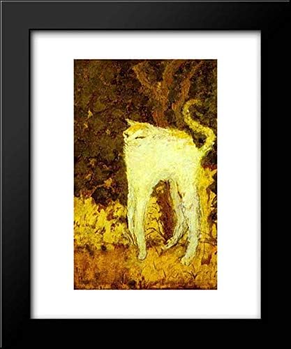 The White Cat 15x18 Framed Art Print by Pierre Bonnard