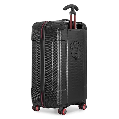 Image of Traveler's Choice Maxporter II Polycarbonate Hardside Trunk with Spinner Wheels, Black, 28-Inch Medium Trunk