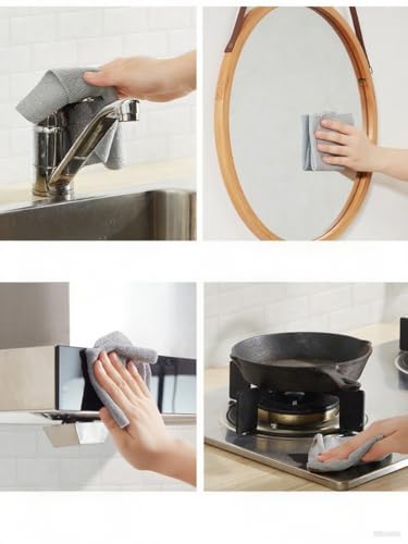 Smart Rags in Box - (Pack of 20) Lint Free Microfiber Cleaning Cloth, Scratch & Streak-Free, Dispensable Wash Towels for Cars, Window Glass, and Auto Shop, 8 x 8 in, Black