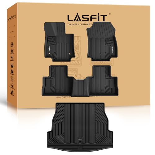 LASFIT Floor Mats&Trunk Mat for Toyota RAV4 2019-2025(Not Fit Hybrid) All Weather TPE Mats Custom...