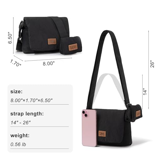 Montana West x Lee Small Crossbody Bags for Women Lightweight Mini Shoulder Bag with Earphone Pouch3