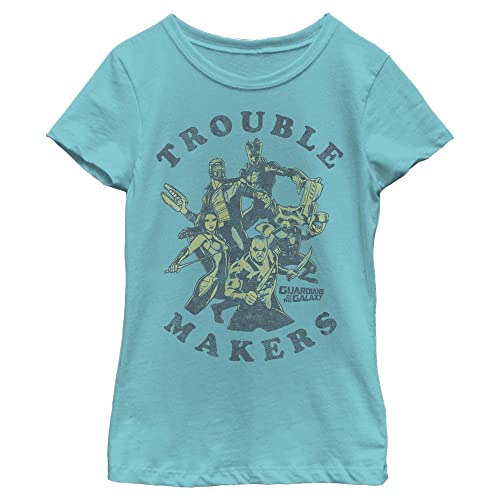 T-shirt Marvel fille bleu tahi M idéal pour l'école et les activités