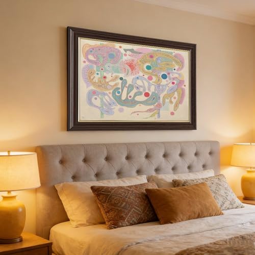 Toile Kandinsky Capricious Forms tableau avec cadre à suspendre 20,3x30,5 - 4